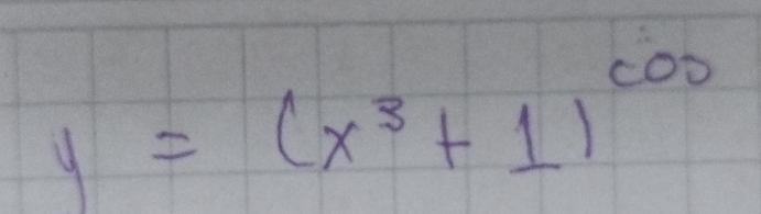 y=(x^3+1)^cos 