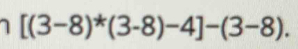 1 [(3-8)^*(3-8)-4]-(3-8).