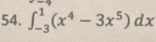 ∈t _(-3)^1(x^4-3x^5)dx