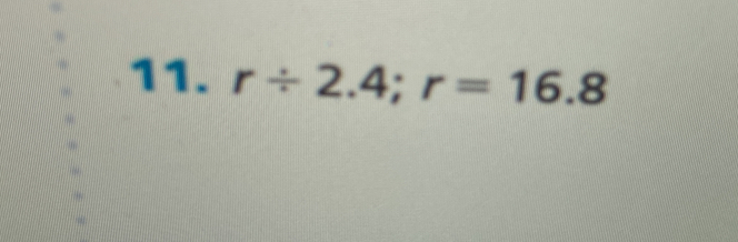 r/ 2.4; r=16.8