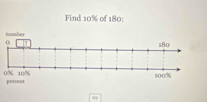 Find 10% of 180 : 
try