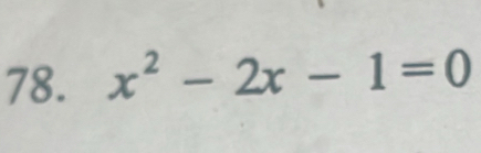 x^2-2x-1=0