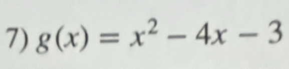 g(x)=x^2-4x-3