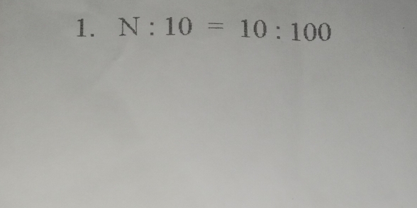 N:10=10:100