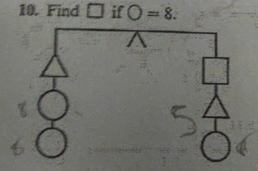 Find if O=8.