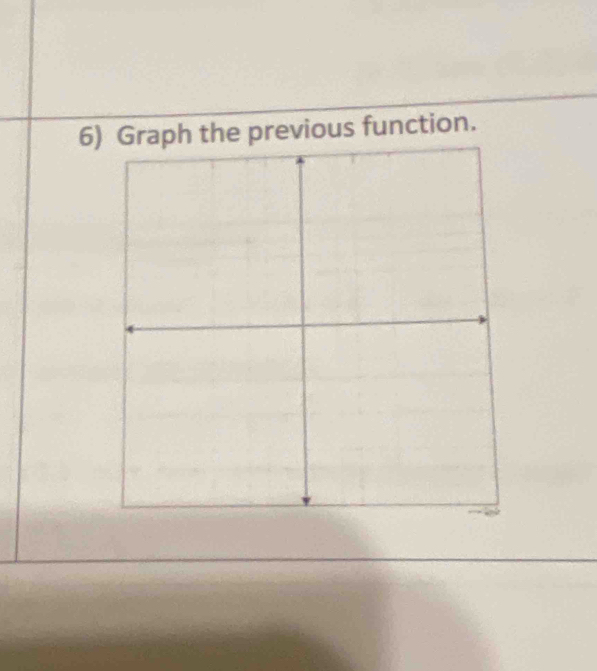 Graph the previous function.