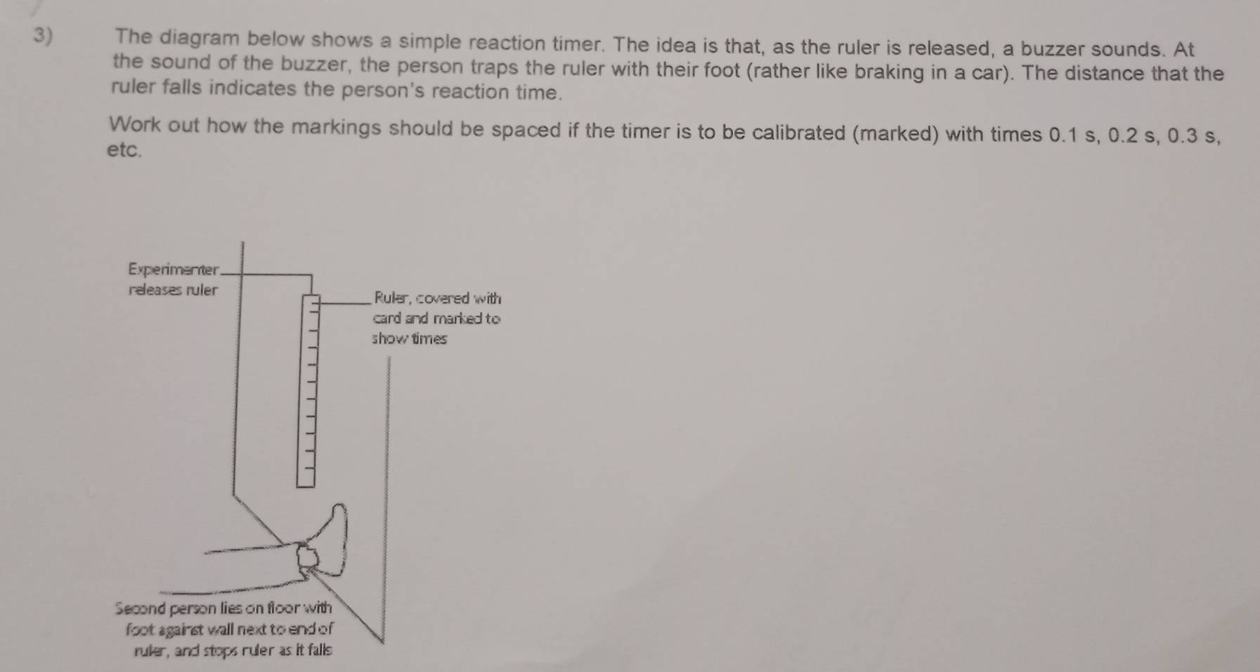 Solved: The diagram below shows a simple reaction timer. The idea is ...