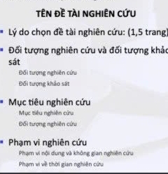 tên đề tài nghiÊN Cứu
Lý do chọn đề tài nghiên cứu: (1,5 trang)
Đối tượng nghiên cứu và đối tượng khảc
sát
Đối tượng nghiên cứu
Đối tượng khảo sát
Mục tiêu nghiên cứu
Mục tiêu nghiên cứu
Đối tượng nghiên cứu
Phạm vì nghiên cứu
Pham vì nôi dung và không gian nghiện cứu
Phạm vì về thời gian nghiên cứu