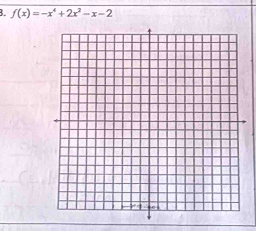 f(x)=-x^4+2x^2-x-2