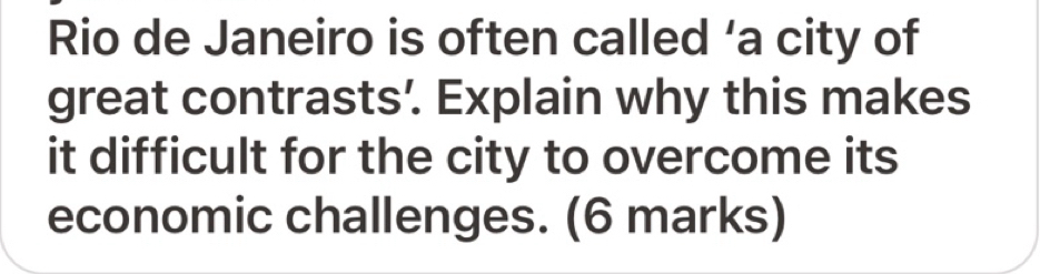 Solved: Rio de Janeiro is often called ‘a city of great contrasts ...