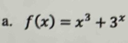 f(x)=x^3+3^x