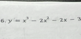 y=x^3-2x^2-2x-3