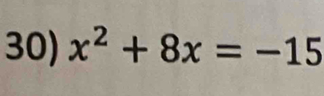 x^2+8x=-15