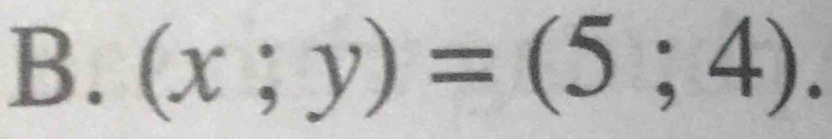 (x;y)=(5;4).