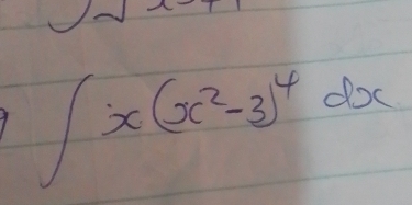 1- x=
∈t x(x^2-3)^4dx