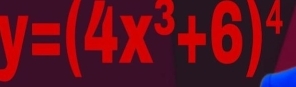 y=(4x^3+6)^4