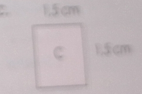 1.5 cm
C 15cm