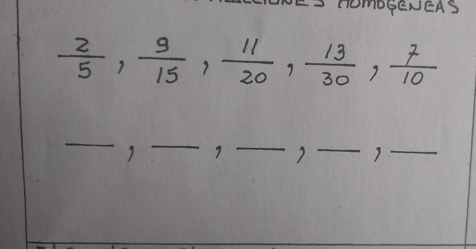 PNEI TOmOGENEAS
 2/5 ,  9/15 ,  11/20 ,  13/30 ,  7/10 
_ 
_3 
9 
_ 
__)