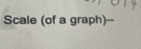 Scale (of a graph)--