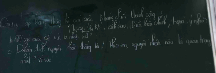 Cusay op bang thing hi oui caàe Khong choi than dán d 
(igim Leg H, laik cho, Dun Bàn clu, kao, ynào) 
bhicai auic He xul ra nhán x? 
DRan t& rgugói Mhán tháng hi? Tho en, rgugpì án nào a quantron 
hat? vsoo?