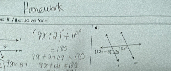 s: If 7 ][ m, solve for x
6.