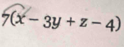 7(x-3y+z-4)