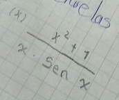 elas
(x) (x^2+1)/x· sin x 