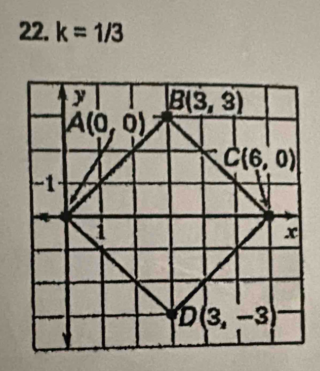 k=1/3