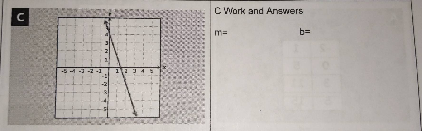 Work and Answers
m=