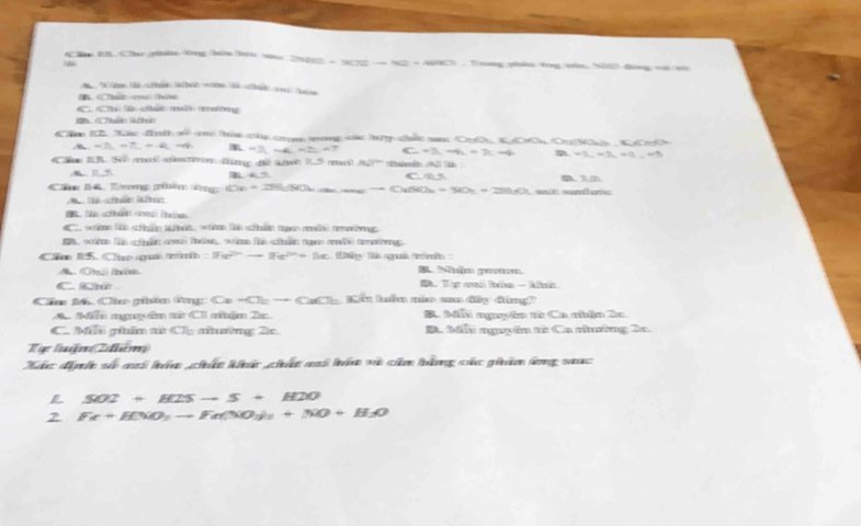 A len 10L 4 Tber glbe Vng Tere Tir ve 25 2er =NCTS -w h2 = /CT Tg p frng//ein 0/2-fg wai/on
Te
K lên chấ mhnn tờg
M Chân Ah
= 1L=7L=4L=4 =3, ∠ A, -≥ O 6 =3, -4h=2c-4 a =2_ =3_ =8 -3
IB. S c n dng° é o m AD° AD:BE

C 71.5 a 
Cầm B4. Tìng ghẩm ứng C(x)= 280-3606= 1 -CuSO_4-SO_2=2H_3O_4 sc sanfati
A Te hên kô
wren für shhn lhhen, w tn für shhn tun mde) remererg
ci fs cindn con tn, wme ths chin nn adi ang
Cầm IS. Ch quả tmh =π a^(2n)to π a^(2n)+bx Đ ếg là quả tính B. Tểm goutom.
A Ch tâ B. Tập cại ha - Mc
Cầm M. Câ giêm Cng Ca -(7c-c)(7b gển (tểm màn saa đây đừng)?
A. M mg ẩm từ Cll mậm 2c. B. Mỗn nguyên tở Ca nhên 2c
C. M ghẩm aứ Cl nường 2. B. Mối nguyên từ Ca nhường 2c.
Tự lm (Thểm)
Xác định số aoi hóu chúu kú chất aoi hó và củm hằng các ghẩm lng saac
L SO2+H2Sto S+H2O
2 Fe+HSiO_3to Fe(NO_3)_2+NO+H_3O