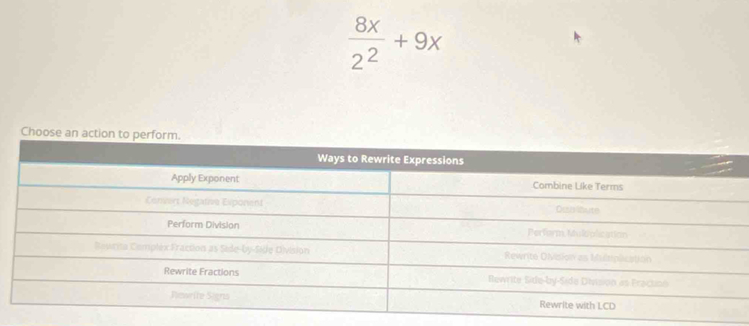  8x/2^2 +9x
Cho