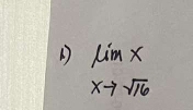 limlimits _xto sqrt(16)x