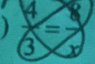 4 
) frac 3= _ circ 
 □ /□  