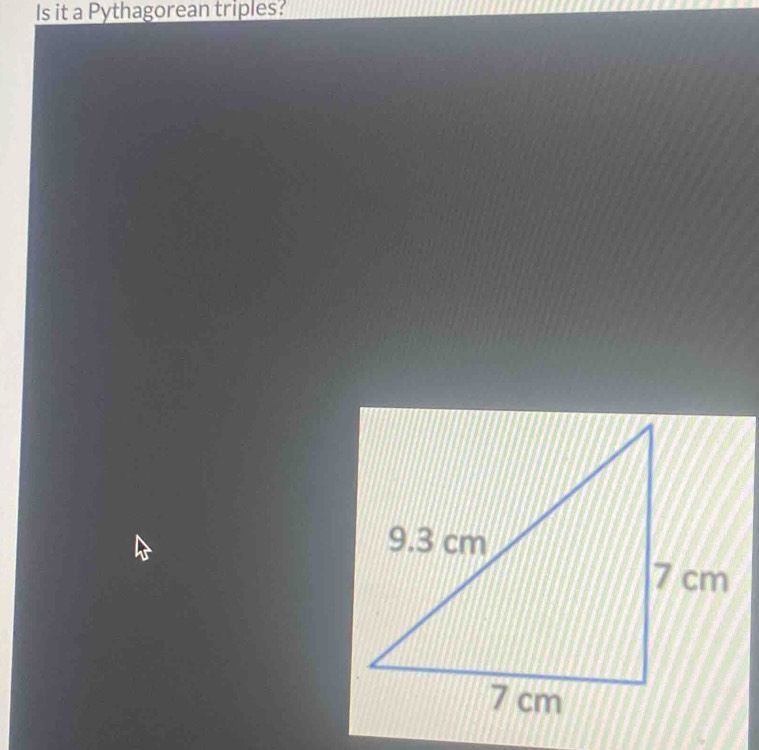 Is it a Pythagorean triples?