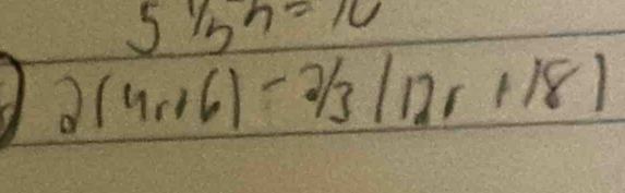 5^(1/3^7)=10
2(4r+6)-2/3(12r+18)