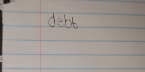 debt