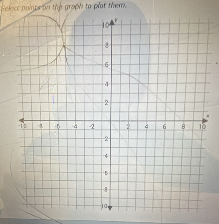 Select points on the graph to plot them.