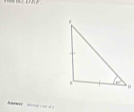 m∠ DBF.
Answer  Allcopt i ou of  2