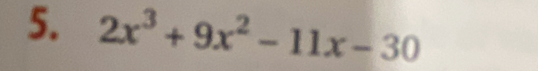 2x^3+9x^2-11x-30