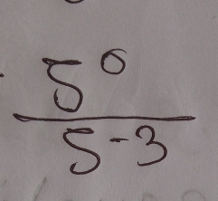 frac(5)^0(5-)^2