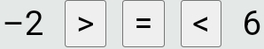 -2 > = < 6</tex>