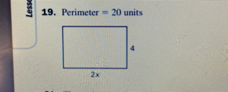 Perimeter =20 units