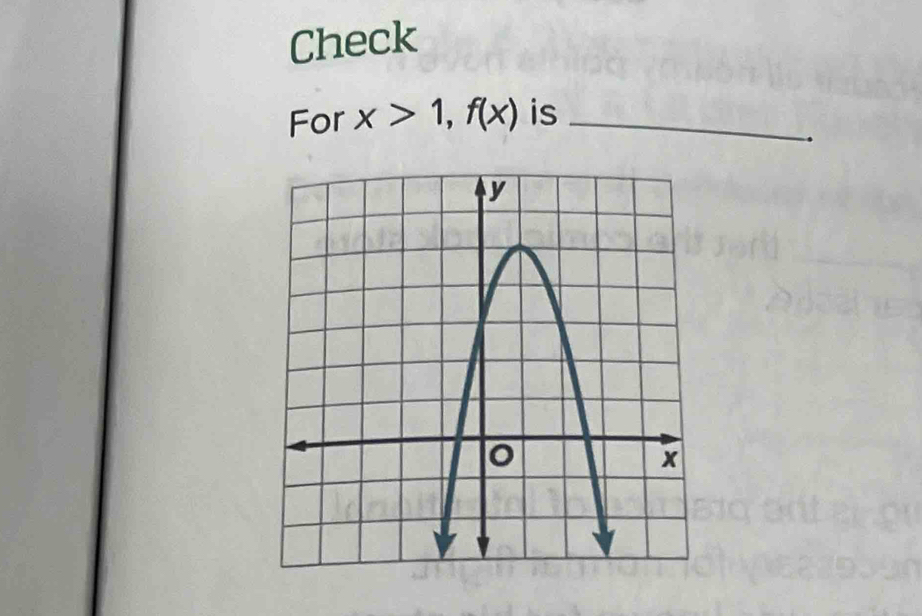 Check 
For x>1, f(x) is_