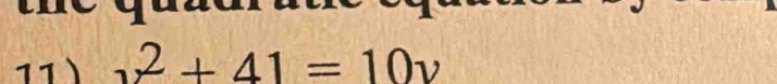 x^2+41=10y