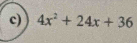 4x^2+24x+36