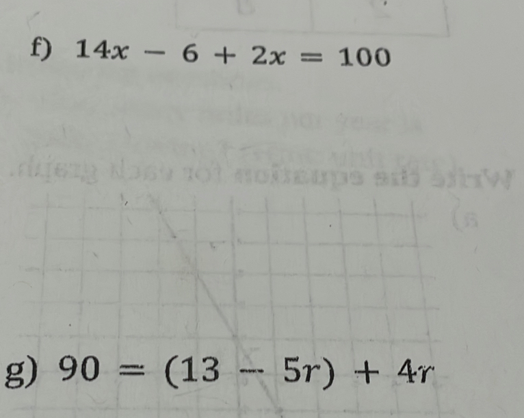 14x-6+2x=100
g)