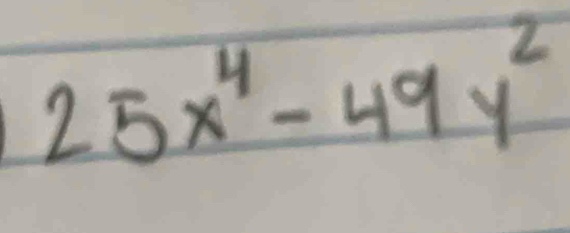 25x^4-49y^2