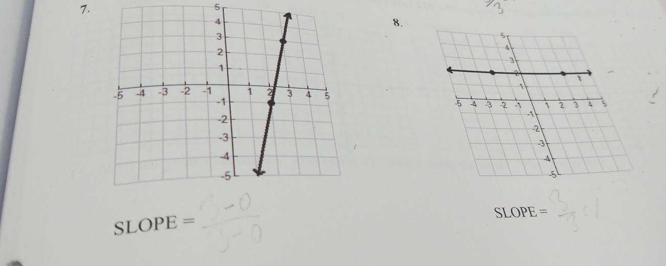 5 
8.
SLOPE=
S LOPE =