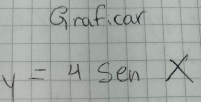 Grafcar
y=4sin x