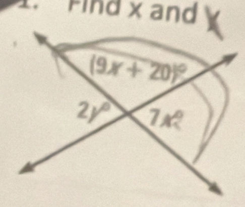 Find x and